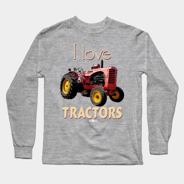 Massey Harris 744D graphic Long Sleeve T-Shirt by seadogprints